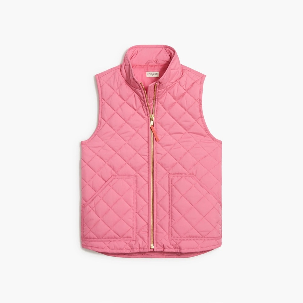Crewcuts Hot Pink Quilted Puffer Vest, Kids XL/Women’s XS